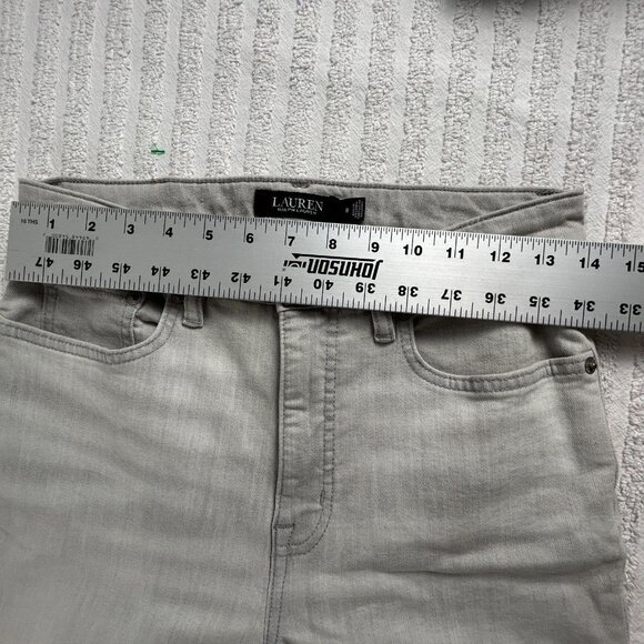 Lauren Ralph Lauren Womens Gray Skinny Ankle Jeans Size 6 High Waist Stretch - Picture 7 of 10